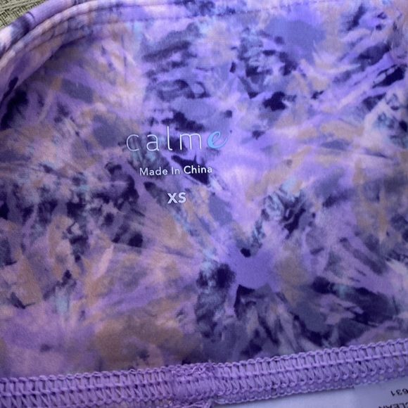 Johnny Was Calme Size XS Leggings Purple Starburst NWT Retail $149 - Picture 4 of 11